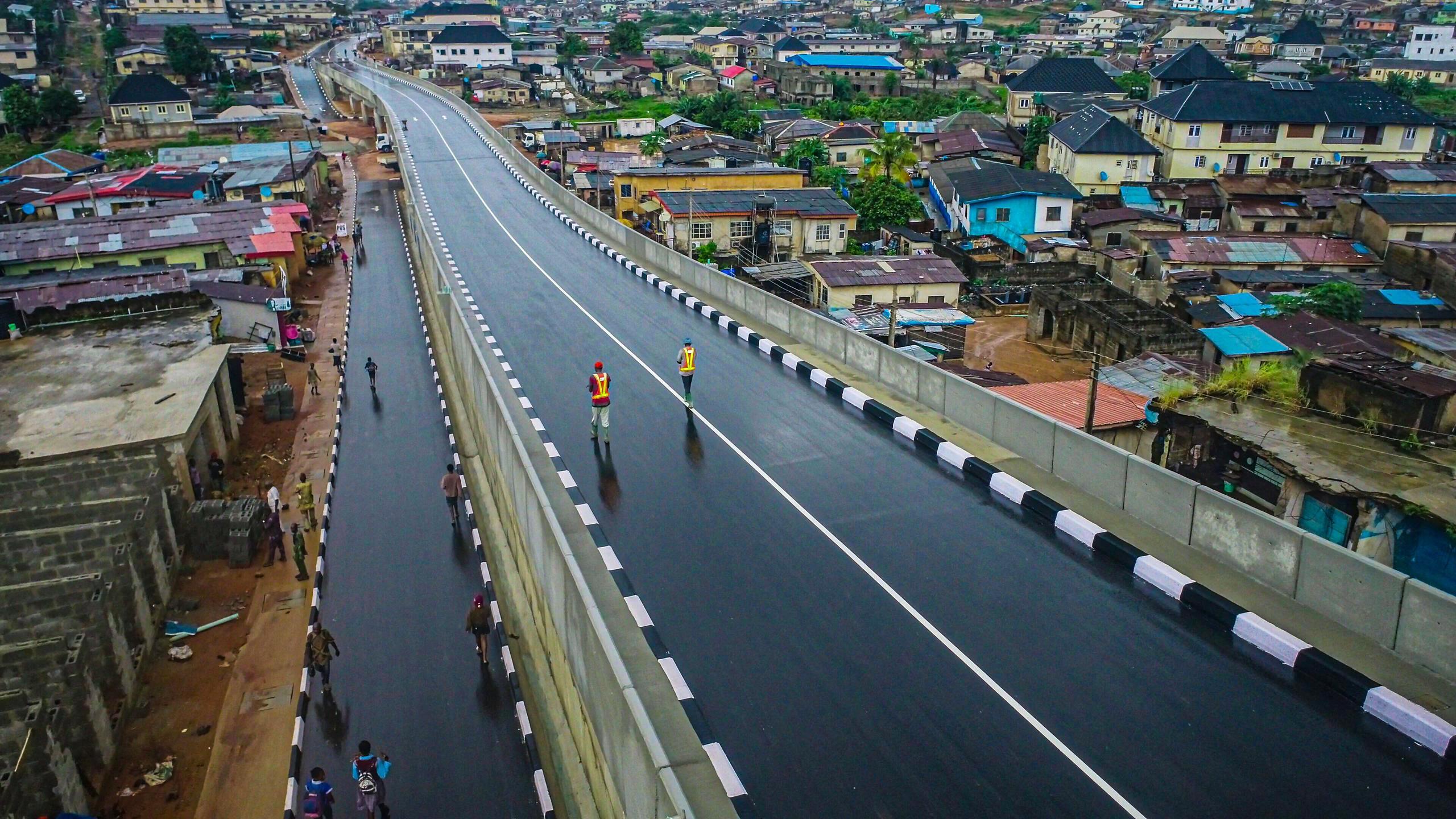 GOV. SANWO-OLU COMMISSIONS NEWLY CONSTRUCTED ABIOLA ONIJEMO LINK ROAD WITH BRIDGE, OFFICIALLY HANDS OVER RECONSTRUCTED PEDESTRIAN BRIDGE AT ALAPERE